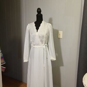 Vintage Christian Dior night gown ligth blue from the 70's